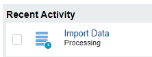 Import data job